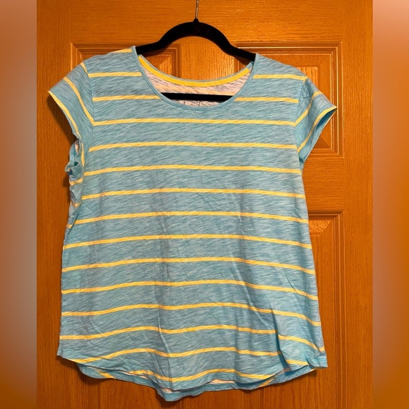 Le Tigre blue and yellow striped tee - Picture 1 of 6